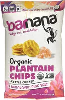 Mängden socker i Organic plantain chips himalayan pink salt ounce salty