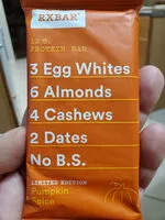 Mängden socker i Protein bar, Pumpkin Spice