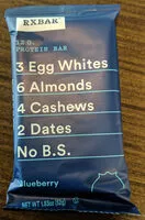 Mängden socker i Protein bar, blueberry