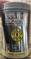 Mängden socker i 100% whey concentrate protein powder vanilla