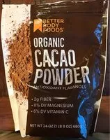 Mängden socker i Organic Cacao Powder