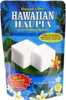 Mängden socker i Kauai tropical syrup hawaiian haupia luau pudding squares