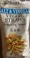 Mängden socker i Salt & vinegar veggie straws, salt & vinegar