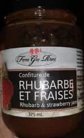 Mängden socker i Confiture Rhubarbe et Fraises