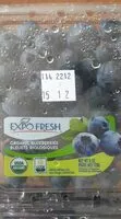 Mängden socker i Organic Blueberries