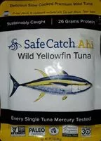 Mängden socker i Safe catch Ahi Wild Yellowfin Tuna