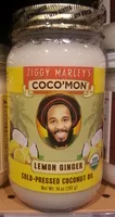 Mängden socker i Ziggy marley's, coco' mon, cold-pressed coconut oil, lemon ginger