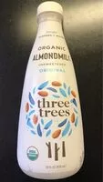 Mängden socker i Organic original unsweetened almondmilk, original