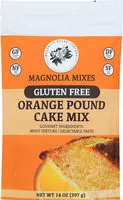 Mängden socker i Gluten free orange pound cake mix