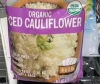 Mängden socker i Organic  riced cauliflower
