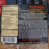 Mängden socker i Johnsons Smokehouse Trail Mix Teriyaki