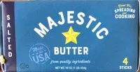 Mängden socker i Majestic butter