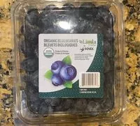 Mängden socker i Organic Blueberries