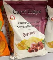 Mängden socker i potato chips with Serano ham flavor