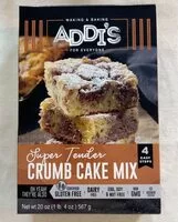 Mängden socker i Super Tender Crumb Cake Mix