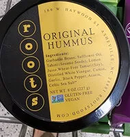 Mängden socker i Roots, original hummus