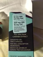 Mängden socker i Proof 20:1 CBD Capsules