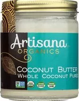 Mängden socker i Organic Raw Coconut Butter, Coconut