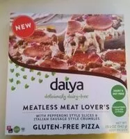 Mängden socker i Meatless Meat Lover's Gluten Free Pizza