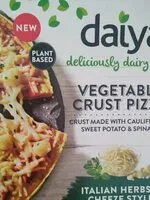 Mängden socker i Vegetable crust pizza