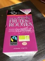 Mängden socker i Promo Lot De 6 Touch Organic Thé Blanc Aux Fruits Rouges Bio