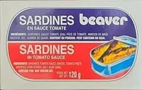 Mängden socker i Sardines en sauce tomate