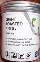 Mängden socker i Giant toasted ants