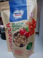 Mängden socker i Granola sin azúcar agregado