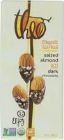 Mängden socker i Chocolate organic salted almond percentage dark chocolate bar