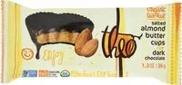 Mängden socker i Organic Fair Trade Dark Chocolate, Salted Almond Butter Cups