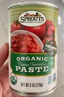 Mängden socker i Organic roma tomato paste