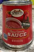 Mängden socker i Roma tomato sauce