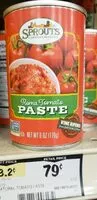 Mängden socker i Sprouts Roma Tomate Paste