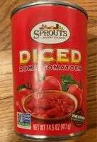Mängden socker i Diced Roma Tomatoes