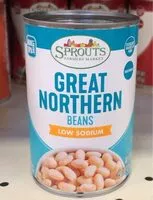 Mängden socker i Great Northern Beans (low sodium)