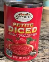 Mängden socker i Petite Diced Roma Tomatoes