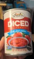 Mängden socker i Diced Roma Tomatoes No Salt Added