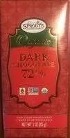 Mängden socker i Organic dark chocolate 72%