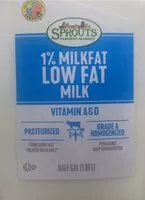 Mängden socker i Sprouts 1% low fat mik