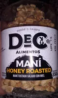 Mängden socker i Mani Tostado Salado Con Miel