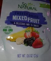 Mängden socker i Freeze Dried Mixed Fruit