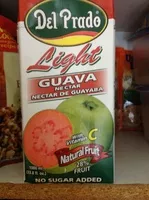 Mängden socker i Del Prado light Guava nectar