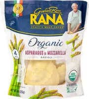 Mängden socker i Rana organic asparagus & mozzarella ravioli