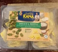 Mängden socker i Spinach and Ricotta Ravioli