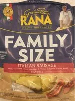 Mängden socker i Ravioli italian sausage