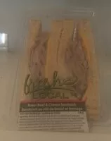 Mängden socker i Roast Beef & Cheese Sandwich