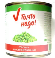 Mängden socker i Горошек консервированный