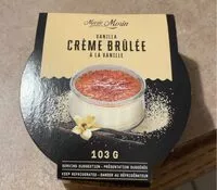 Mängden socker i Crème Brulée à la vanille