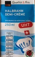 Mängden socker i Halbrahm demi-creme
