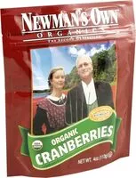 Mängden socker i Organics dried cranberries